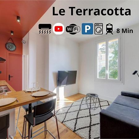 Terracotta-T2-Clim-Parking Gratuit Prive Daire Pierre-Bénite Dış mekan fotoğraf